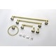 preview thumbnail 9 of 8, 6 Piece Bathroom Hardware Set Brushed Gold Wall Mount Modern Bathroom Towel Holder Bar 304 Stainless Steel Bath Accessories Set