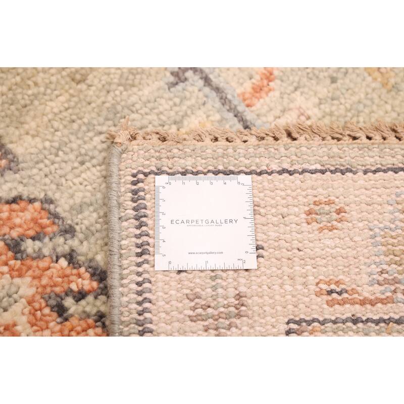 ECARPETGALLERY Hand-knotted Jules Serapi Light Green Wool Rug - 2'6 x 8'0