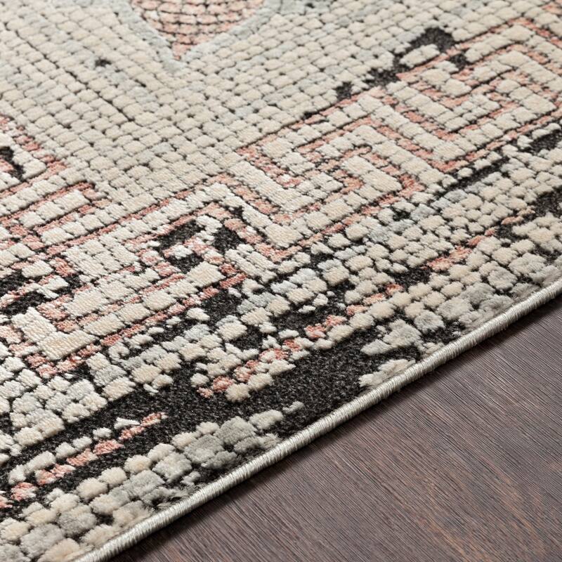 Livabliss Padua Distressed Mosaic Area Rug