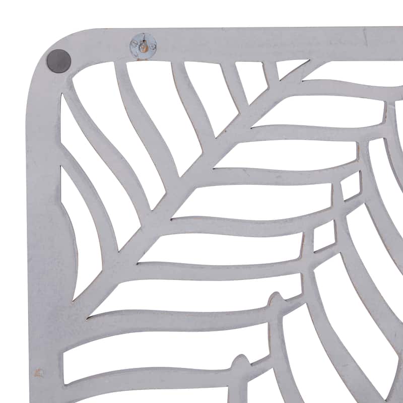 Grey MDF Eclectic Wall Decor Abstract (Set of 2)