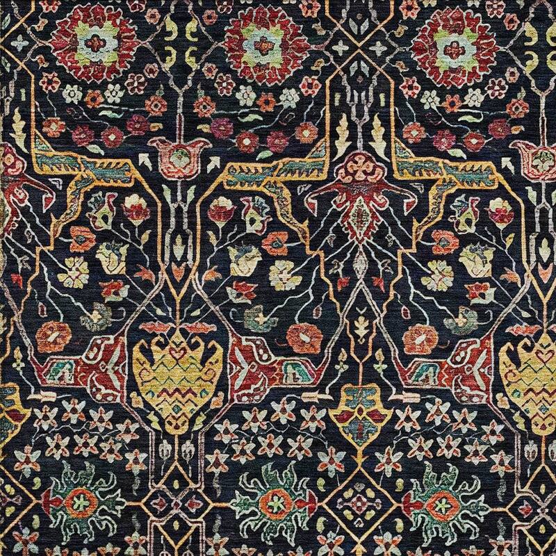 HomeRoots Floral Transitional Rectangle Outdoor Rug