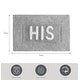 preview thumbnail 37 of 59, Jean Pierre Novelty Cotton Bath Rug - 21"x34" - "His" & "Hers"