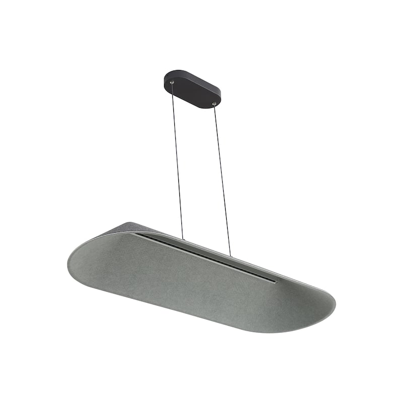 Golden Lighting Faroe Integrated LED Island Light in Flecked Black/Grey - Black