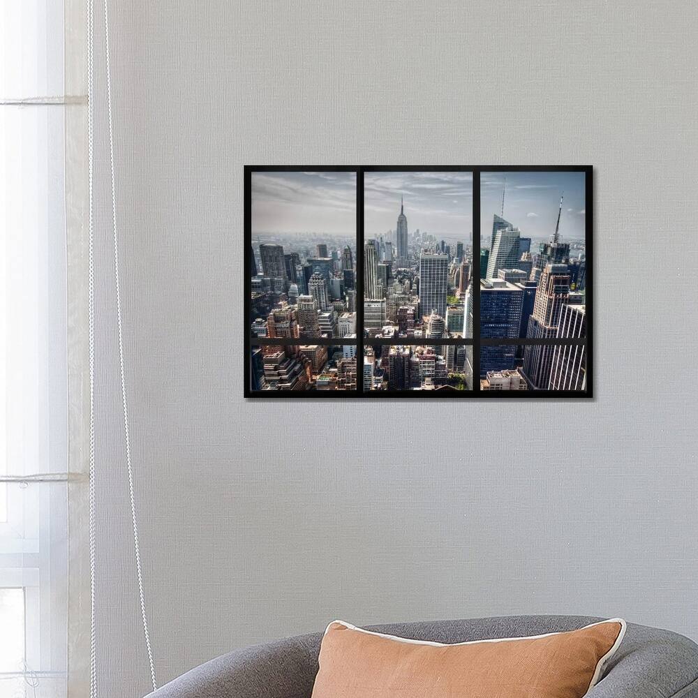 iCanvas "New York City Skyline Window View" by Unknown Artist Canvas Print