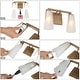 preview thumbnail 24 of 22, Modern Glam 2/3/4-Lights Gold Bathroom Vanity Lights Dimmable Frosted Funnel Glass Wall Sconces