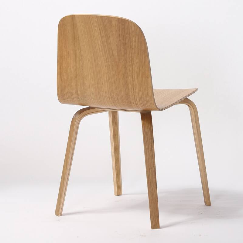 (Set of 2) ELSA Modern Wood Dining Side Chairs
