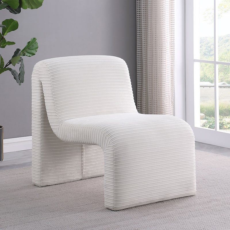 Upholstered Armless Accent Chair