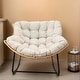 preview thumbnail 10 of 12, Outdoor Rattan Wicker Lounge Rocking Chair for Living Room