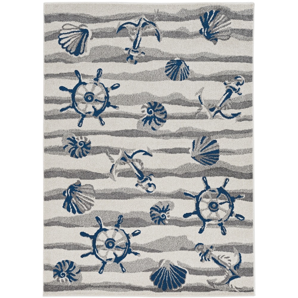 Domani Luxe Nautical Outdoor Area Rug