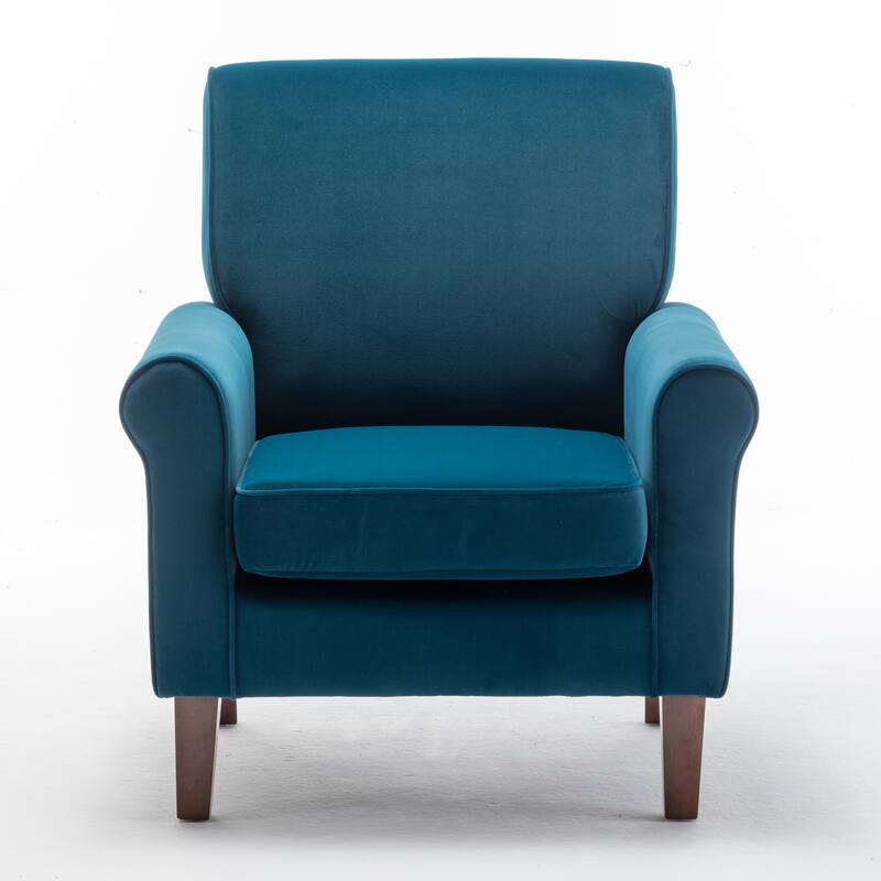 Traditional Rolled Arm Living Room Armchair