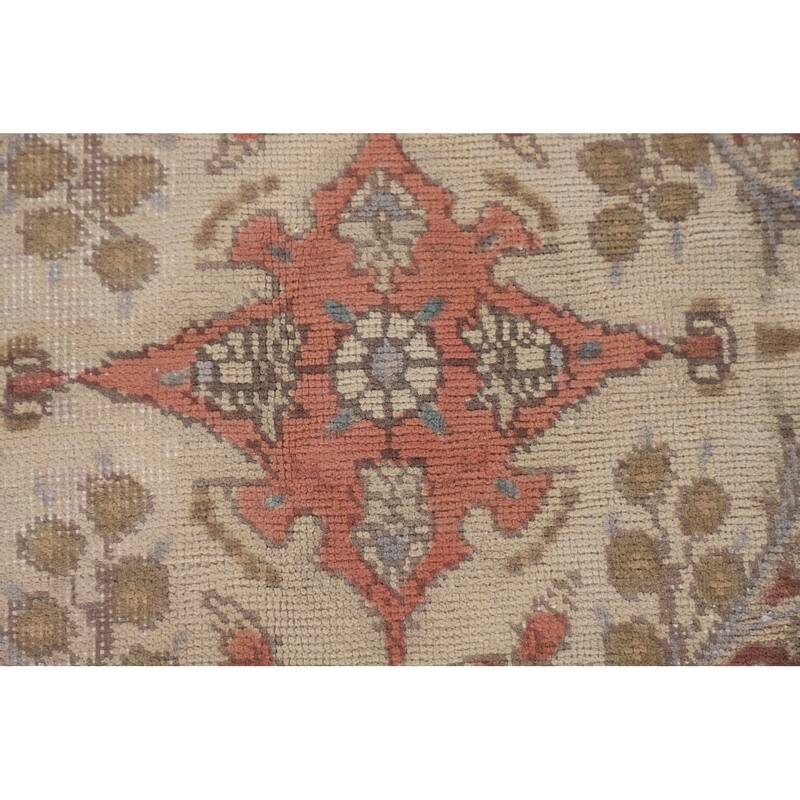 Tabriz Persian Vintage Area Rug Handmade Floral Wool Carpet - 6'4" x 9'11"