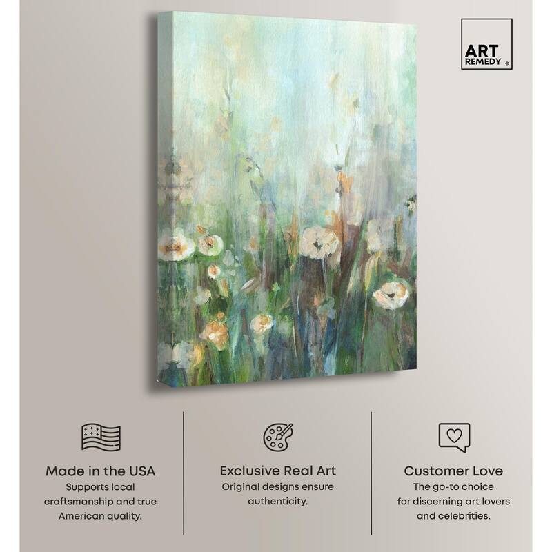Harmony Green II Canvas by Art Remedy, Gallery Wrapped