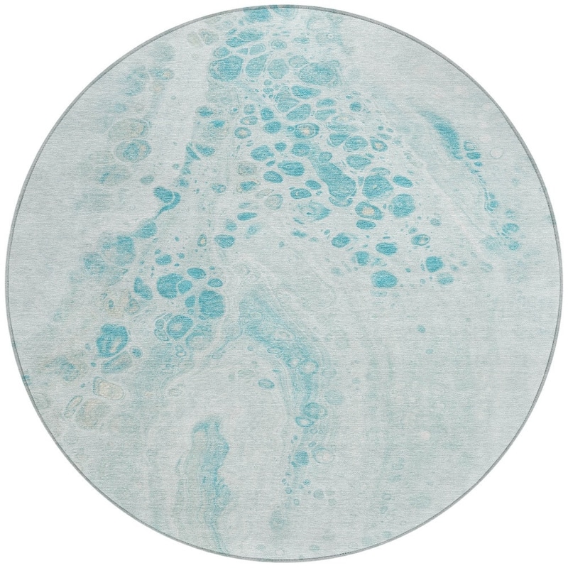 HomeRoots Abstract Transitional Rectangle Outdoor Rug