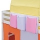 preview thumbnail 5 of 10, Loft Bed Wood Bed Frame with Tent, Twin - Orange