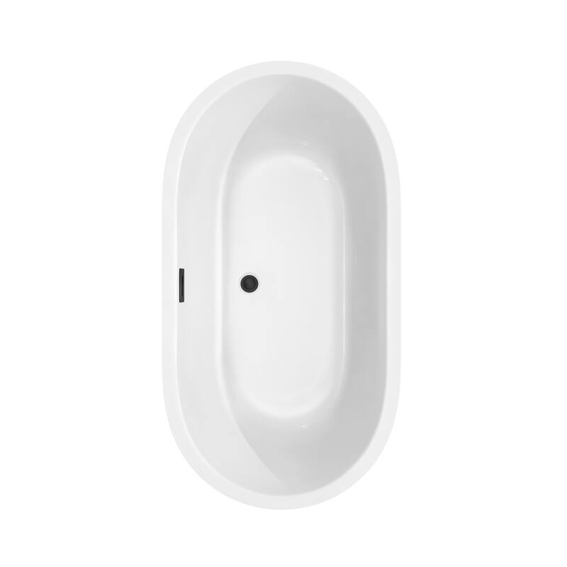 Wyndham Collection Juliette 60" Free Standing Acrylic Soaking Tub with