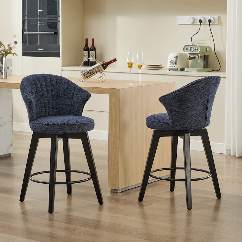Swivel Bar Stools Side Chair Set of 2