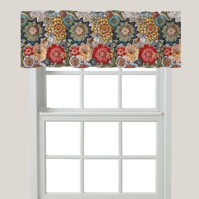 Laural Home Boho Bouquet Window Valance 60x18 - 60" x 18"