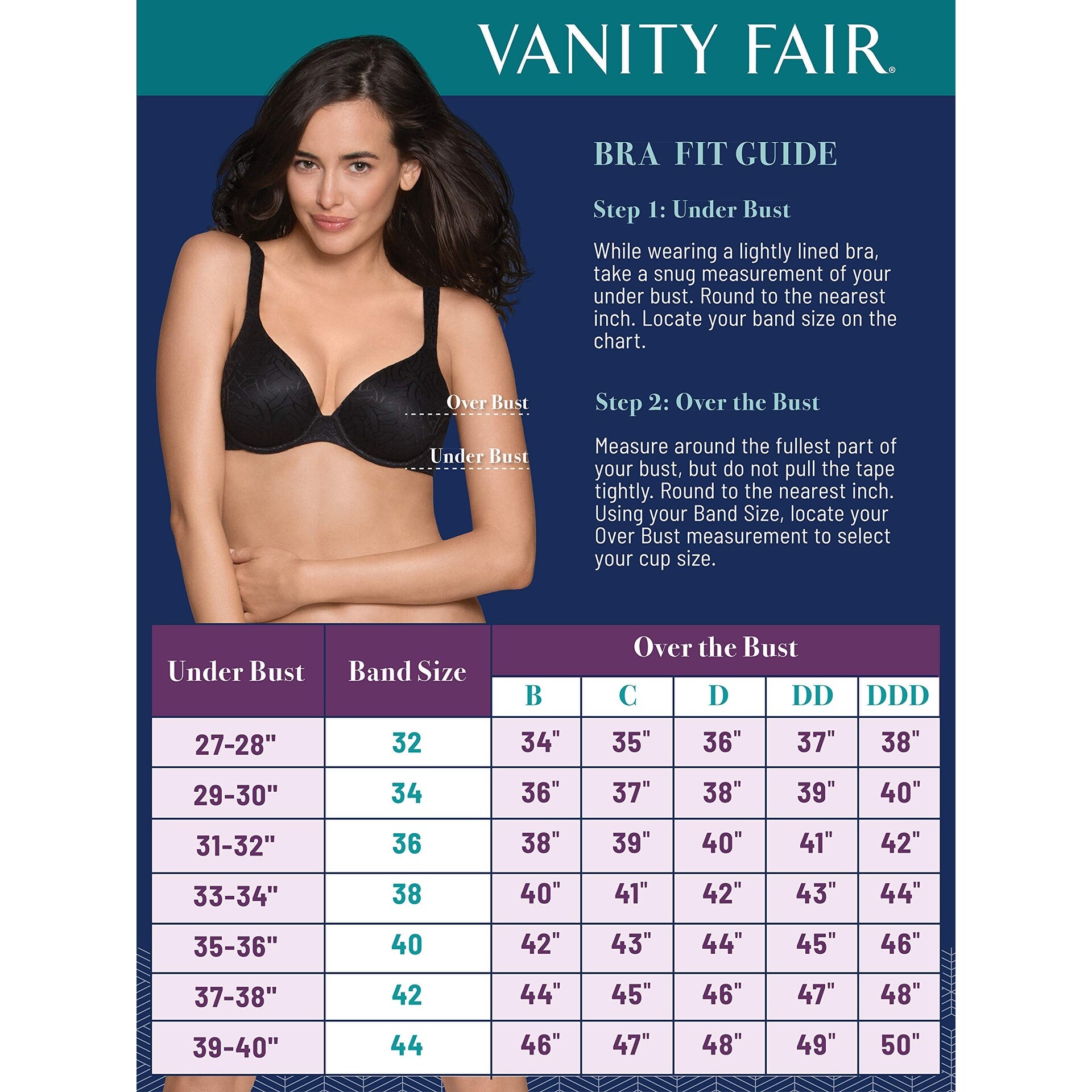 Shop Vanity Fair Womens Bra White Size 40c Jacquard Underwire Full Coverage Overstock 28738656