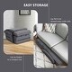 preview thumbnail 7 of 18, Costway Folding Floor Armchair w/ 6-position Adjustable Back & Lumbar - 69.5'' X 27'' X 5.5''
