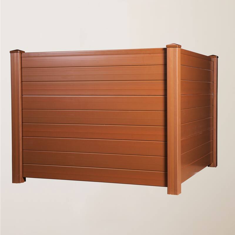 Privacy Screen Outdoor Privacy Fence Panels for Air Conditioner and Trash Can (2 Panels-White)