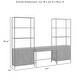 preview thumbnail 16 of 14, Jacobsen 3Pc Desk & Etagere Set