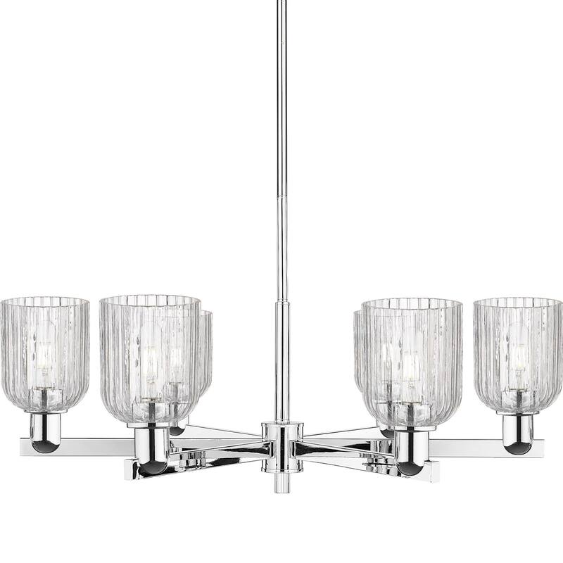 Innovations Lighting 716-6CR-11-35 Bridal Veil Chandelier Bridal Veil - Polished Chrome / Clear