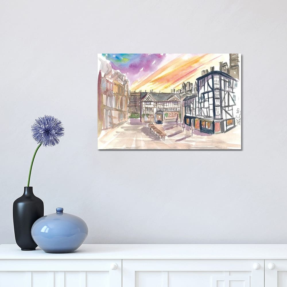 iCanvas "The Shambles Square In Manchester England" by Markus & Martina Bleichner Canvas Print