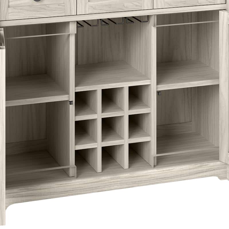 Home Bar Unit, 2 -Tier Liquor Bar Table