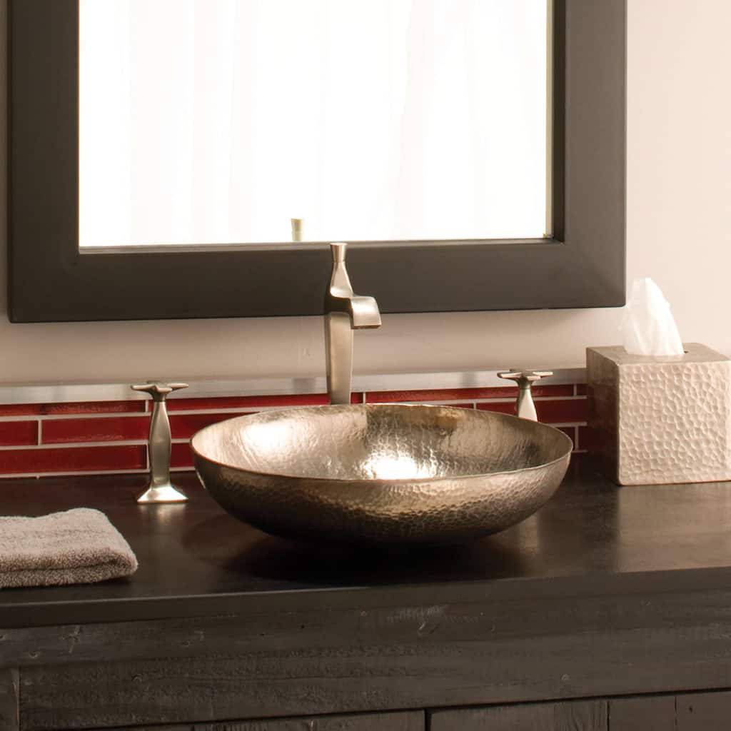 Maestro Sonata Petit Brushed Nickel Vessel Bathroom Sink