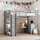 preview thumbnail 13 of 22, Multi-function Twin Size Loft Bed with Ladder, Guaranteed, Shelves and Desk, Sturdy Construction, Health and Comfort