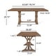 preview thumbnail 16 of 20, Bellion Wood Expandable Dining Table by Christopher Knight Home