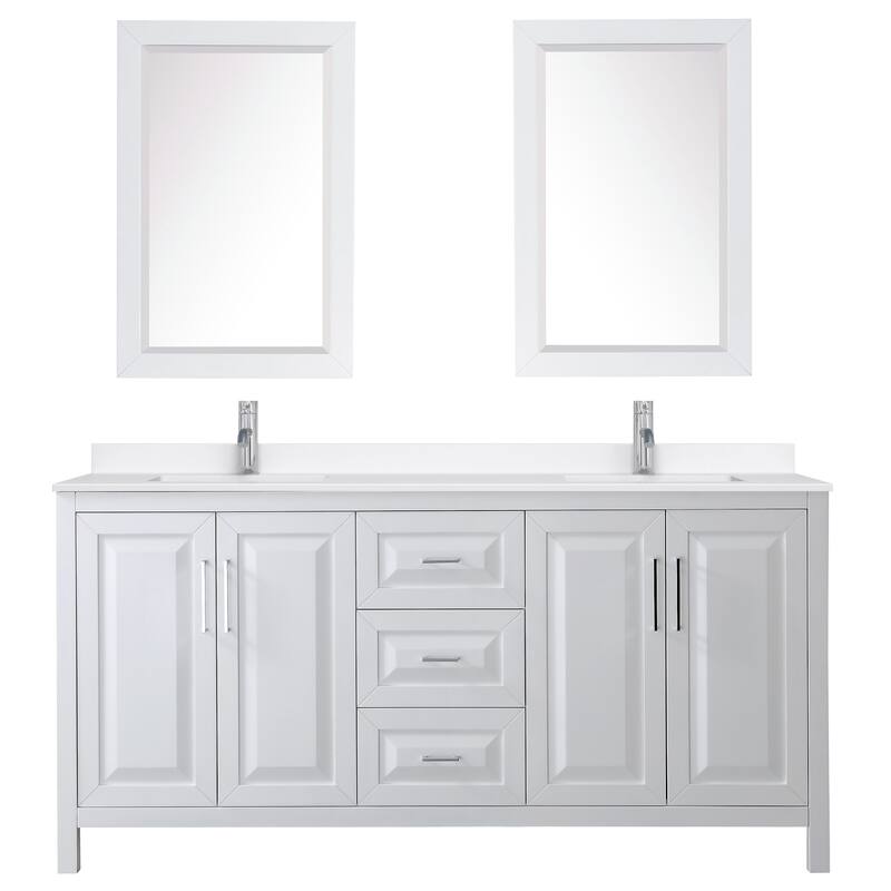 Wyndham Collection WCV252572D-QTZ-UNSM24 Daria 72" Free Standing