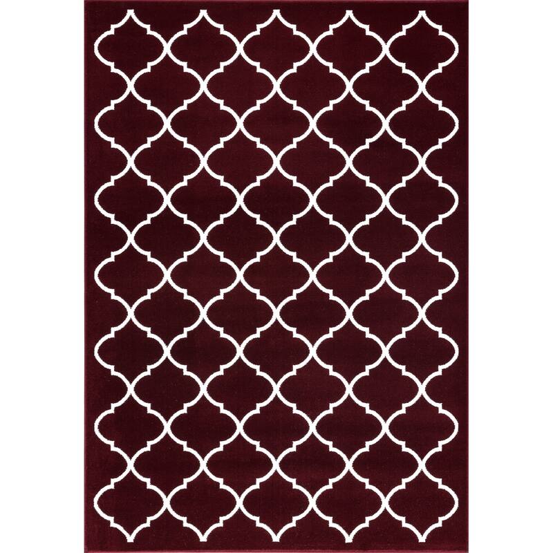 SUSSEXHOME Trellis Desing Area Rug