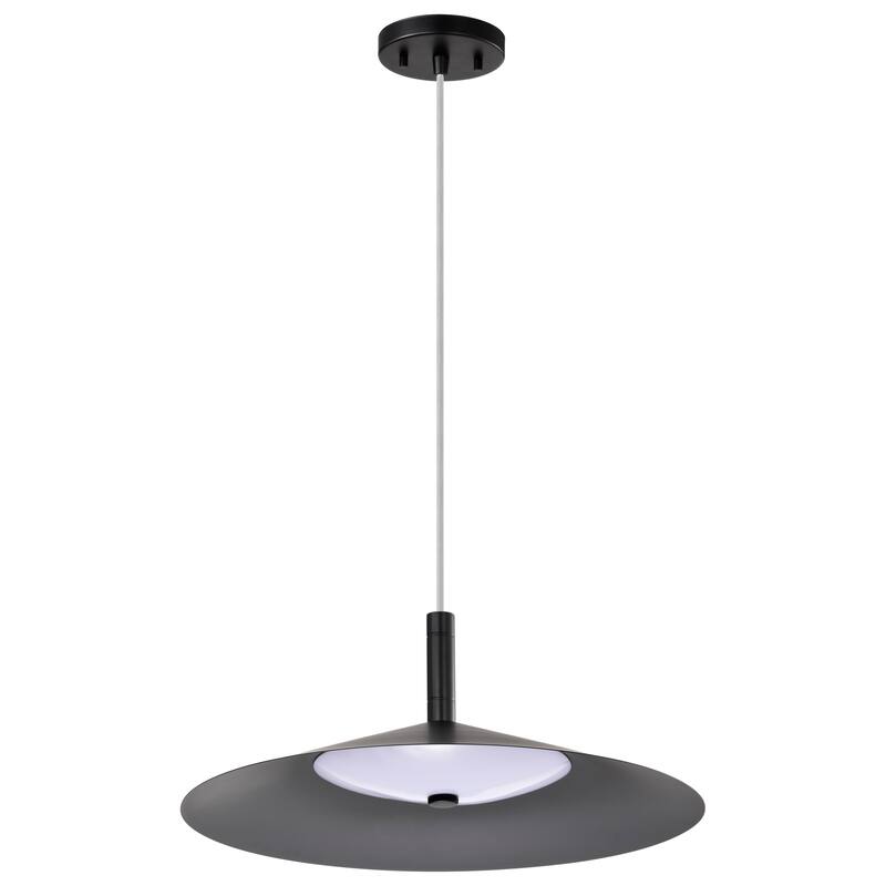Corrine 18 Inch LED Pendant Matte Black 3K/4K/5K CCT Selectable - Matte Black