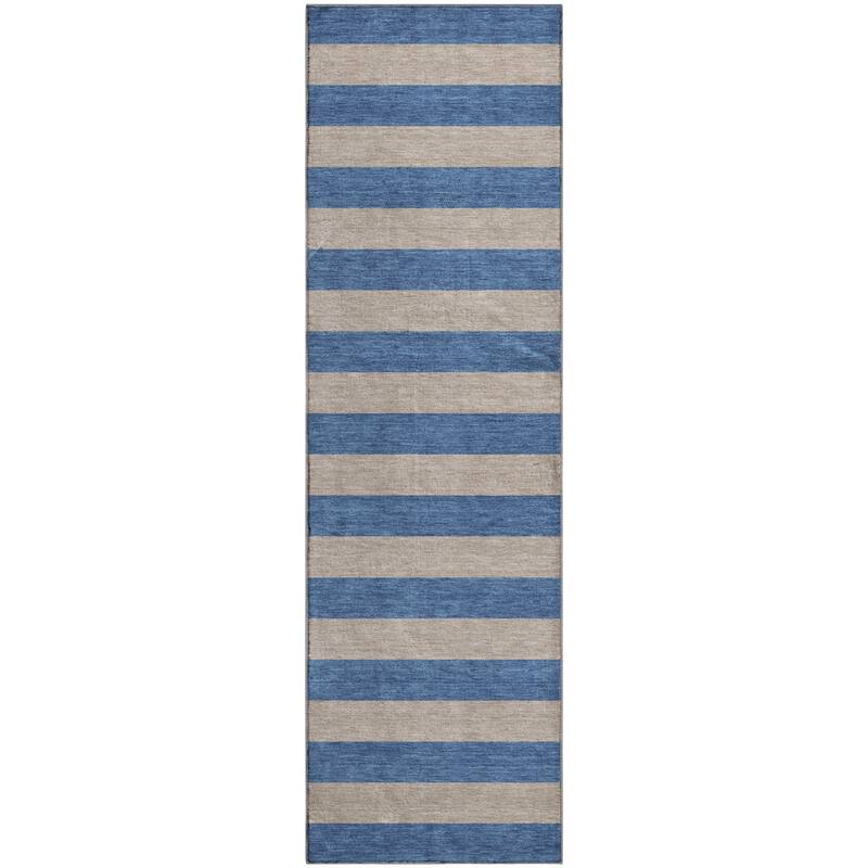 Premium Washable Super Soft Cabana Stripe Mayfield Rug
