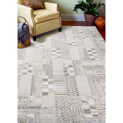 Bashian Beau Iv/Beige Transitional Area Rug