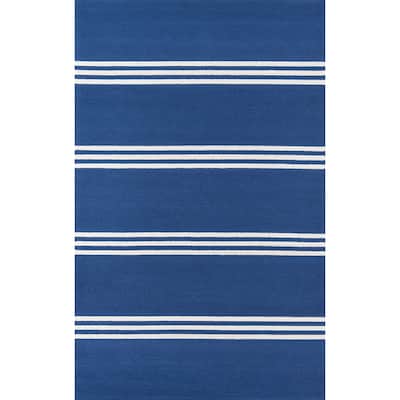 Momeni Veranda Hand Hooked Contemporary Striped Indoor Outdoor Rug