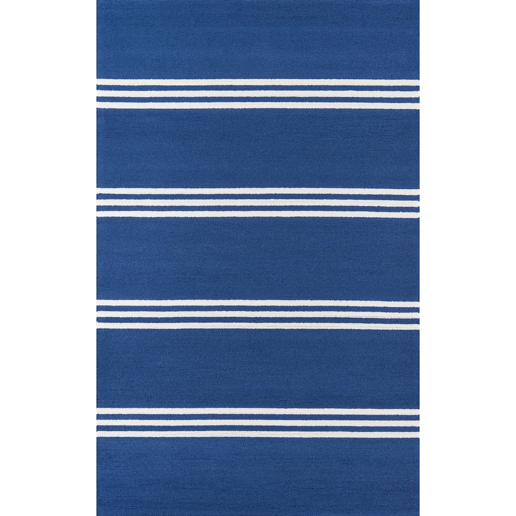 Momeni Veranda Hand Hooked Contemporary Striped Indoor Outdoor Rug