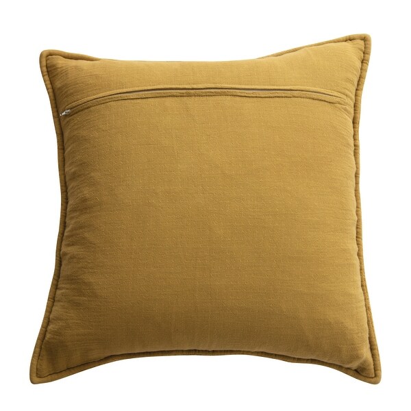 Mustard quilted top throw