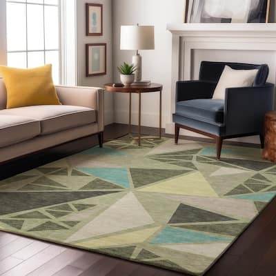 Premium Washable Super Soft Contemporary Mosaic Mayfield Rug