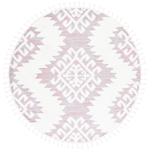 SAFAVIEH Moroccan Tassel Shag Iulieana Boho Tribal 2-inch Thick Rug