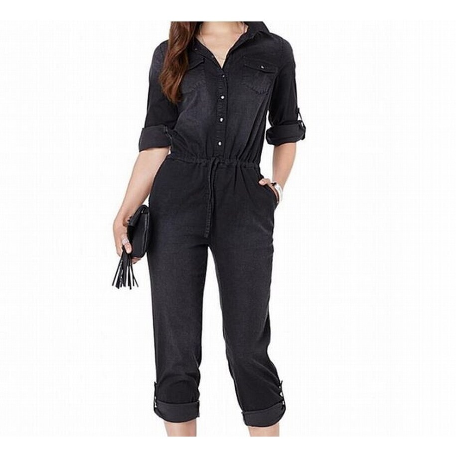 wendy williams denim jumpsuit