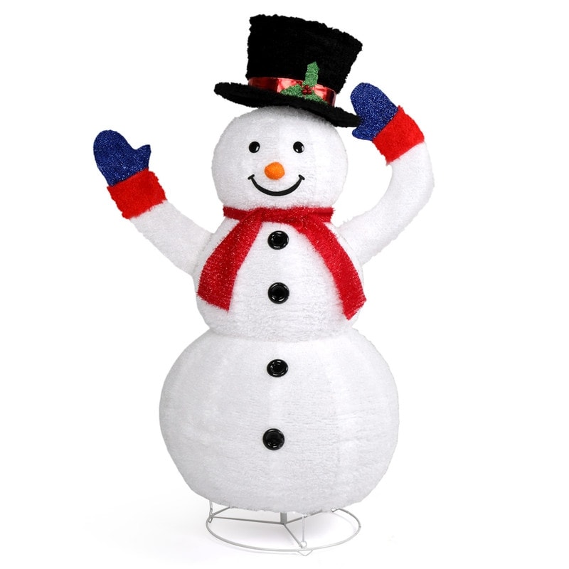 4ft Electric Snowman Outdoor Christmas Decorations - White