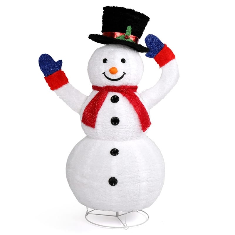 4ft Electric Snowman Outdoor Christmas Decorations - White