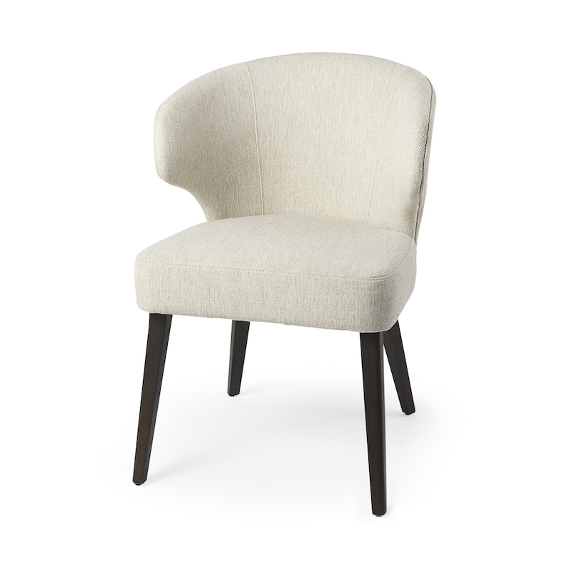 Wingback Dining Chair with Wood Legs for Living Room Bedroom - 21” x 20” x 30”