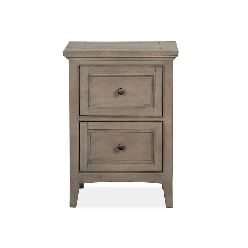 Magnussen Home Paxton Place Dovetail Grey Small Drawer Nightstand