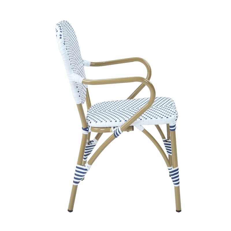 Courtnie French Country 3-Piece Aluminum Outdoor Bistro Set by Furniture of America
