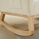 preview thumbnail 34 of 75, Upholstered Rocking Chair Nursery Chair with High Back and Side Pocket