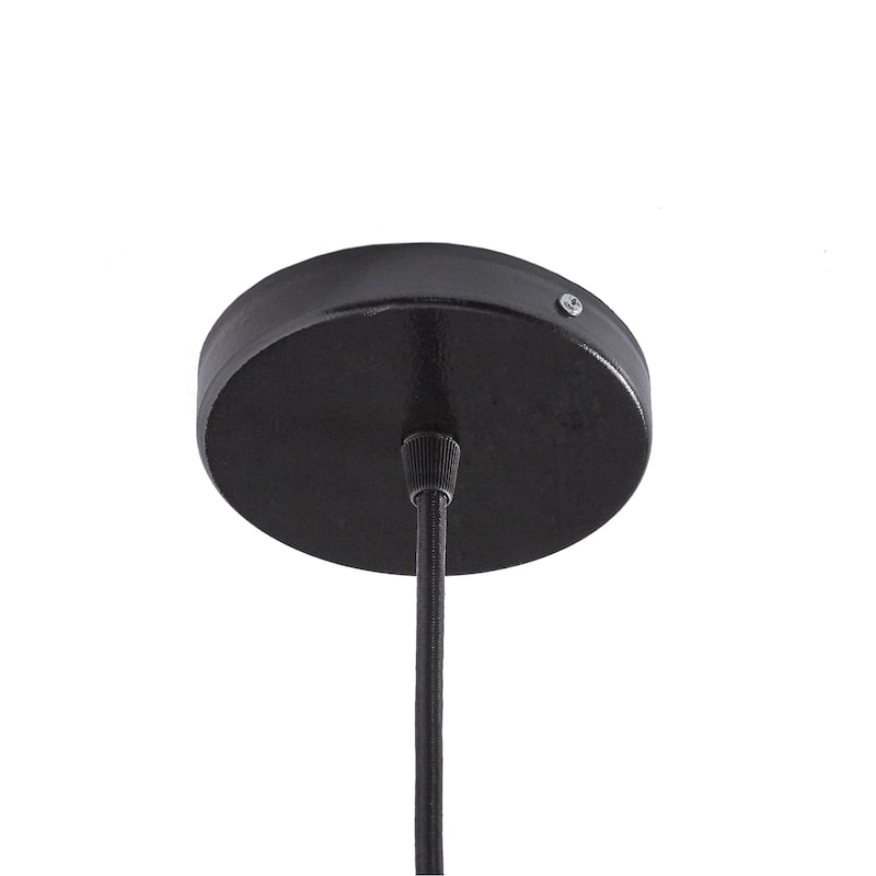 Handmade Cylinder Pendant, Cocoa Leaves Shade, 7 x 7 x 17 in. - 7 x 7 x 17