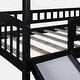 preview thumbnail 23 of 39, Twin Over Twin Bunk Bed with Slide, House Bed with Slide